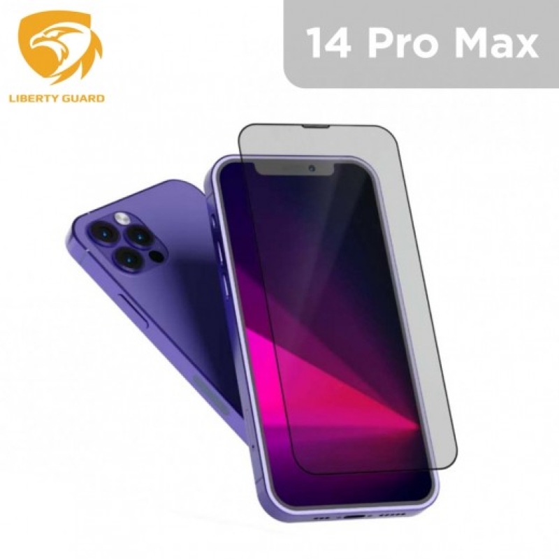 Liberty Guard 2.5D Full Cover Privacy With Dust Filter DRiPhone 14 Pro MaxPrivacy
