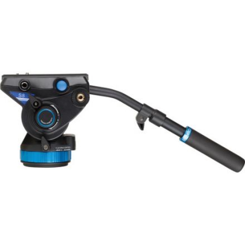 BENRO S8 PRO VIDEO HEAD WITH FLAT BASE (3/8"-16 CONNECTION)