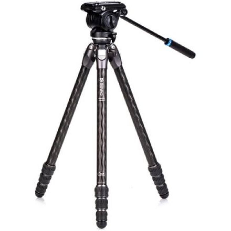 BENRO TTOR24CLVS4PRO TORTOISE CARBON FIBER 2 SERIES TRIPOD SYSTEM WITH S4PRO VIDEO HEAD