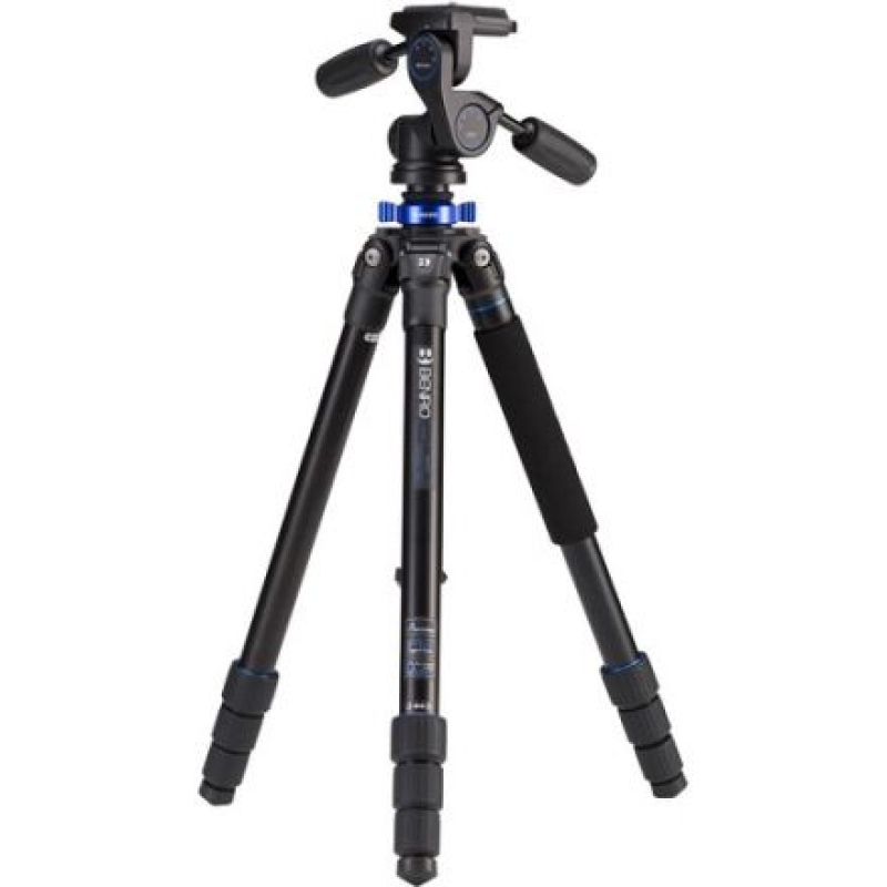 BENRO TMA28AHD2A SERIES 2 MACH 3 ALUMINUM TRIPOD WITH HD2 3-WAY PAN/TILT HEAD