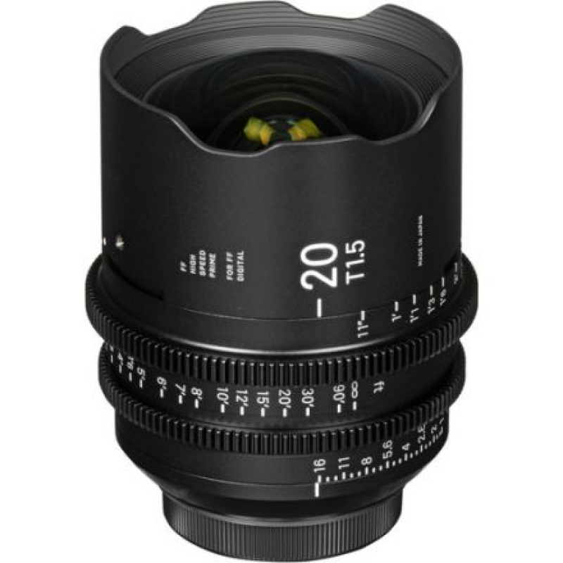 SIGMA CINE LENS 20MM T1.5 FF F/AP PL MOUNT (METRIC)