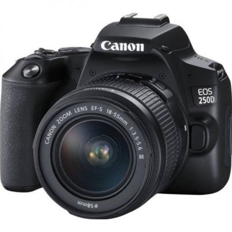 CANON CAMERA EOS 250D DSLR CAMERA WITH 18-55MM DC LENS