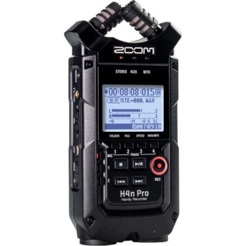 ZOOM H4NPRO/BLK H4N PRO 4-INPUT / 4-TRACK PORTABLE HANDY RECORDER WITH ONBOARD X/Y MIC CAPSULE (BLACK)
