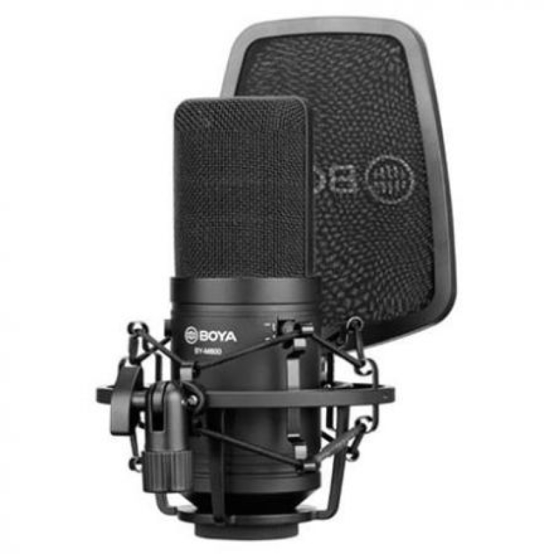 BOYA BY-M800 LARGE-DIAPHRAGM CARDIOID CONDENSER MICROPHONE