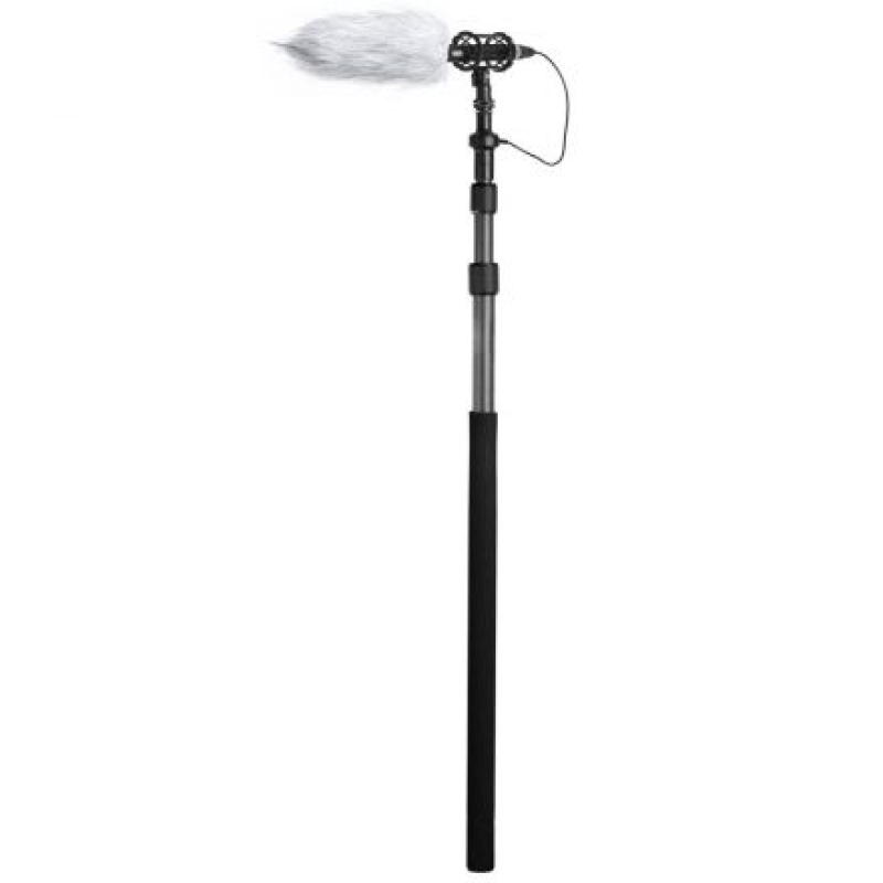 BOYA BY-PB25 UNIVERSAL CARBON FIBER BOOMPOLE WITH INTERNAL XLR CABLE (8.2')