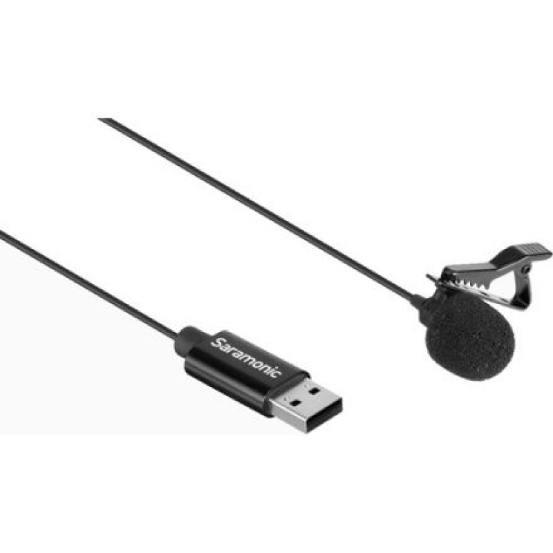 SARAMONIC SR-ULM10L OMNIDIRECTIONAL USB LAVALIER MICROPHONE (19.7' CABLE)