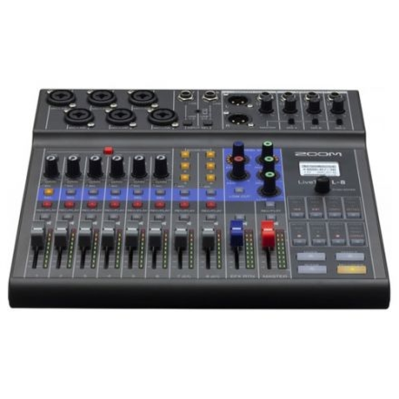 ZOOM LIVETRAK L-8 PORTABLE 8-CHANNEL DIGITAL MIXER AND MULTITRACK RECORDER