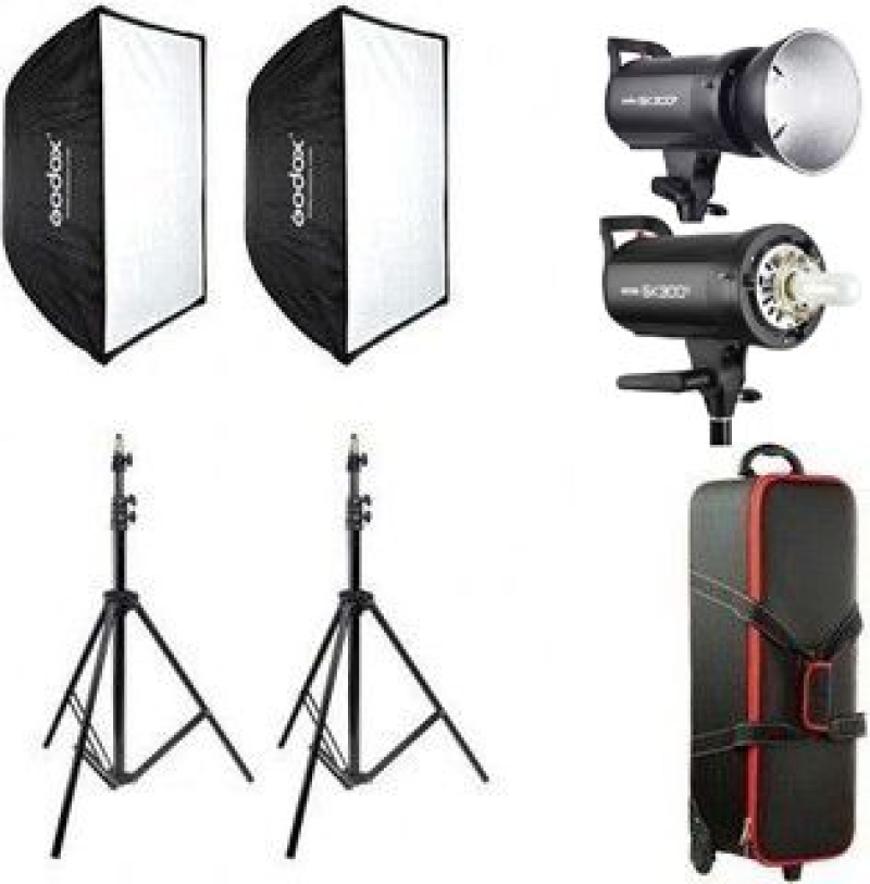 GODOX SK300II-E 2-LIGHT STUDIO FLASH KIT