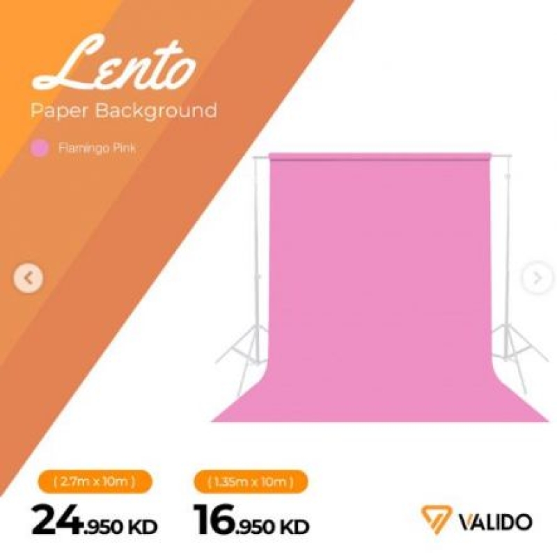 VALIDO LENTO FLAMINGO PINK PAPER BACKGROUND (1.35mX10m)