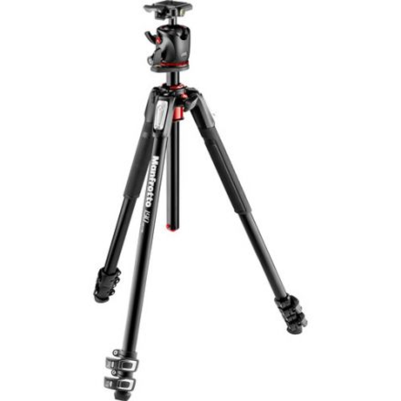 MANFROTTO MK190XPRO3-BHQ2 ALUMINUM TRIPOD WITH XPRO BALL HEAD AND 200PL QR PLATE 