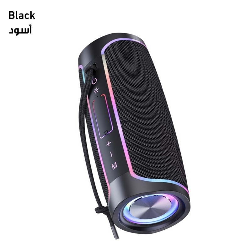 KSC-614 LECAI colorful Bluetooth speaker - Black
