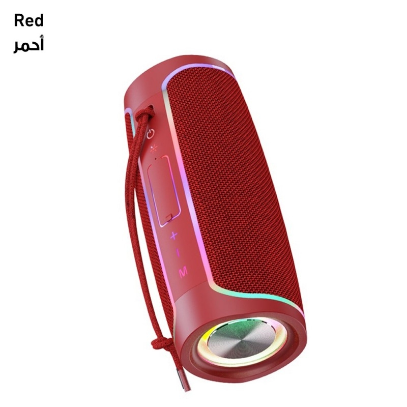 مكبر صوت بلوتوث محمول موديل KSC-614 - أحمر