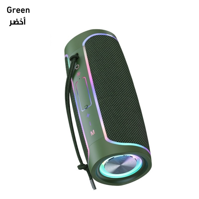 مكبر صوت بلوتوث محمول موديل KSC-614 - أخضر غامق