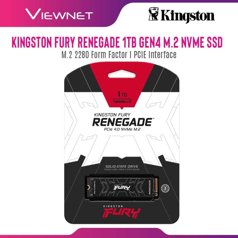 Kingston FURY Renegade1TB PCIe 4.0 NVMe M.2 SSD