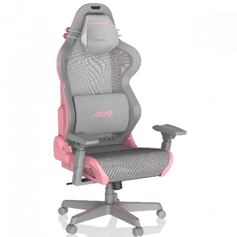 DXRacer Air Series Gaming Chair - Pink/Grey