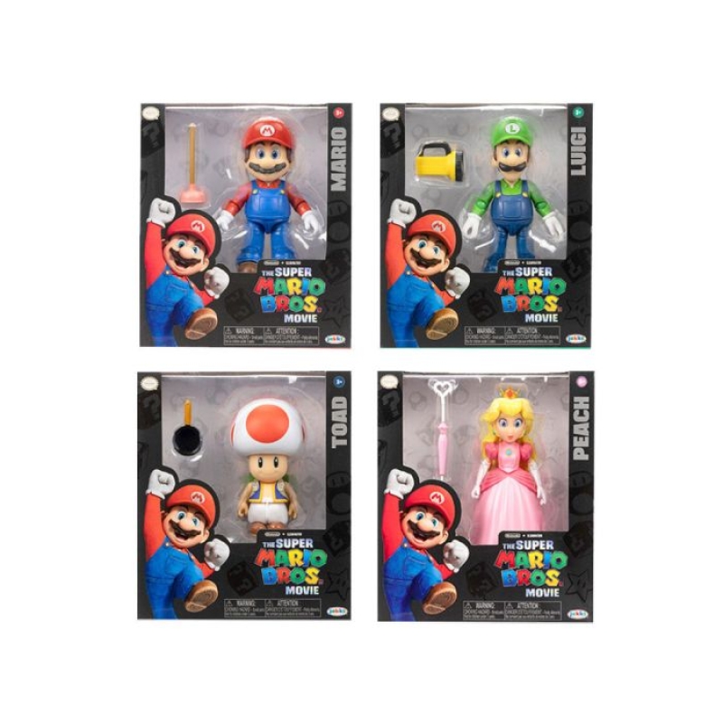 مجسم Nintendo Super Mario Movie  (عنصر واحد متنوع) 5 بوصات