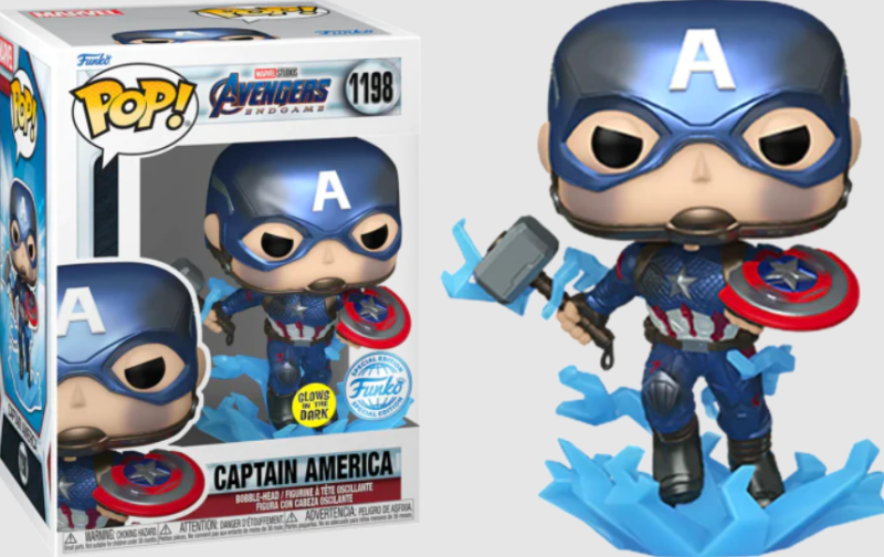 مجسم Captain America  من POP: MARVEL- AVENGERS END GAME