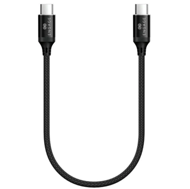 ENGAGE TYPE-C TO TYPE-C 30CMS CABLE (BLACK)
