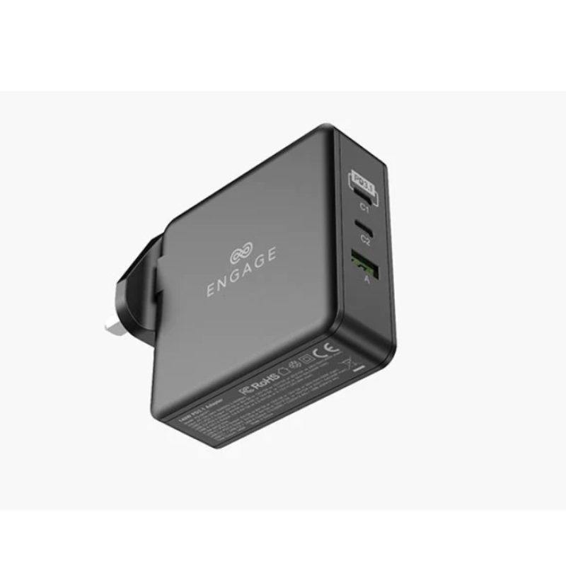 ENGAGE 140W PD CHARGER (BLACK)(087PT)