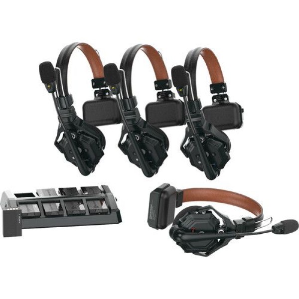 HOLLYLAND SOLIDCOM C1 PRO-4S 1100FT Wireless Intercom System with 4 Speakers