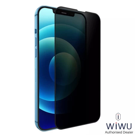 زجاج مقسى للخصوصية لهاتف IP14 Pro Max/ 6.7 بوصة أسود شفاف