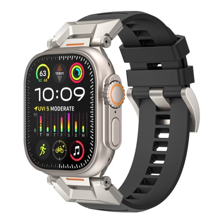 Wi-WB012Urban Watch Band42/44/45/49 ملم أسود