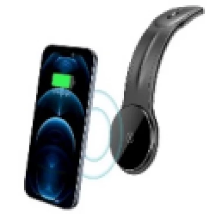 D21 Velcro in-car wireless charging holder,black black