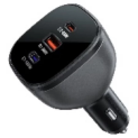 B14 165W (2*USB-C+USB-A) 3-port car charger,black black