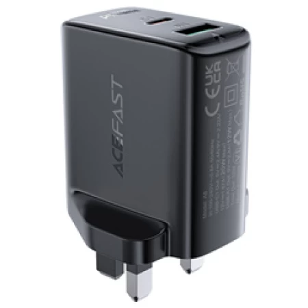 A8 PD32W(USB-C+USB-A) dual port charger (UK) black