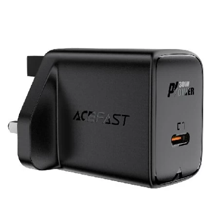 A24 PD30W GaN single USB-C charger (UK) black