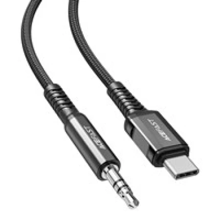 C1-08 USB-C to 3.5mm aluminum alloy audio cable black