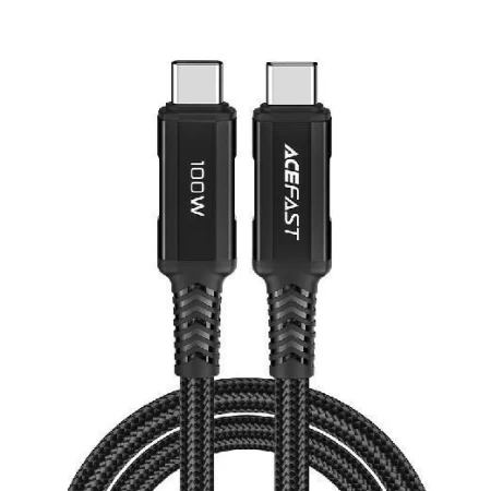 C4-03 USB-C to USB-C 100W aluminum alloy charging data cable black