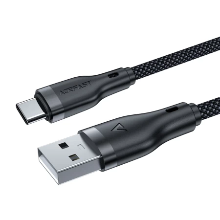 C8-04 USB-A to USB-C charging data cable black