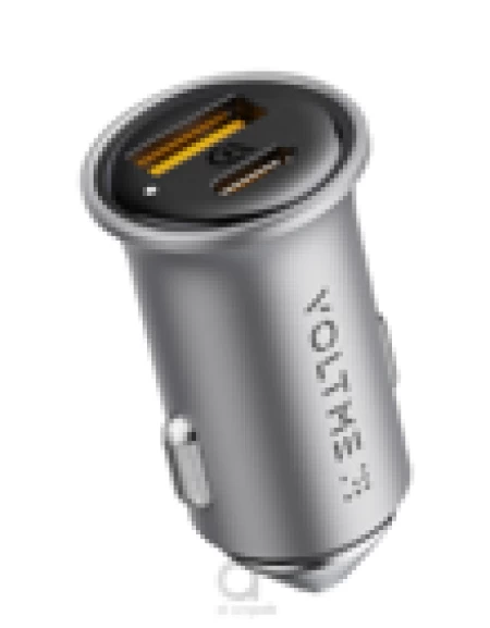 Voltme Cazo 20 CA Car Charger (20W) Silver Grey