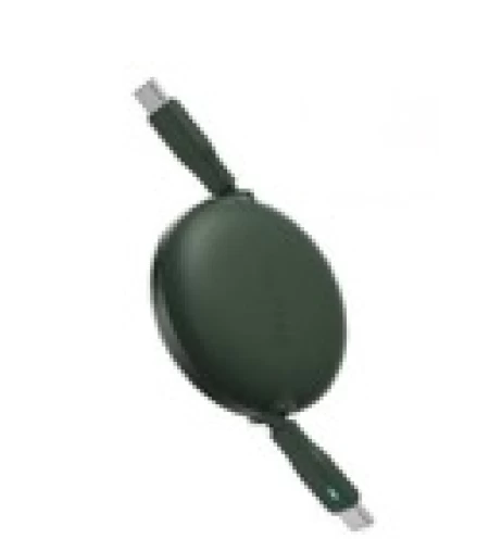 Voltme Powerlink YoYo Cable 5A 1.0M Retractable (Dual-Way Retractable Cable) Type C to Type C England Green