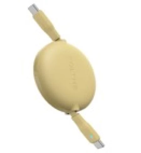 Voltme Powerlink YoYo Cable 3A 1.0M Retractable (Dual-Way Retractable Cable) Type C to Type C Sand