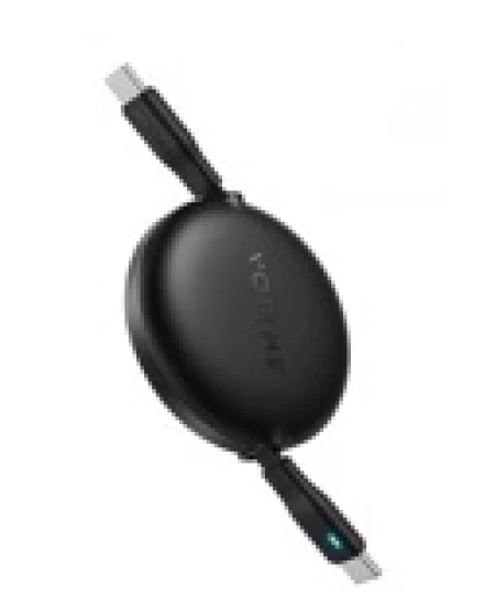 Voltme Powerlink YoYo Cable 3A 1.0M Retractable (Dual-Way Retractable Cable) Type C to Type C Black