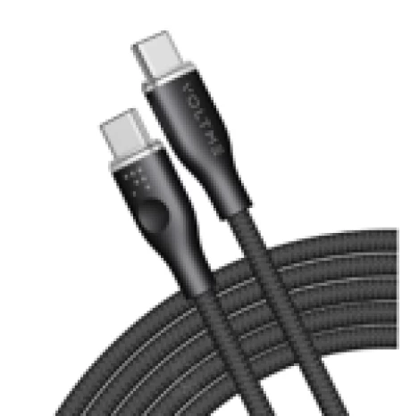 Voltme Powerlink Rugg Double Nylon Cable Type C to Type C 5A / 1.8M (100W) Emarker Black