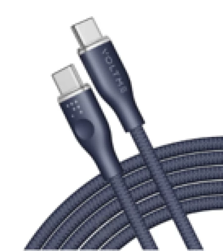 Voltme Powerlink Rugg Double Nylon Cable Type C to Type C 5A / 1M (100W) Emarker Blue