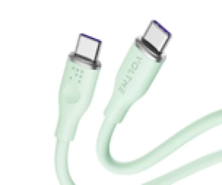 Voltme Powerlink Moss Liquid Silicon Cable Type C to Type C 5A / 1M (100W) Emarker Green