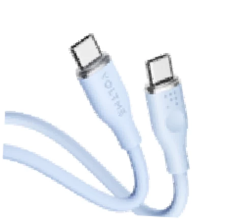 Voltme Powelink Moss Liquid Silicon Cable Type C to Type C 3A / 1M (60W) Blue