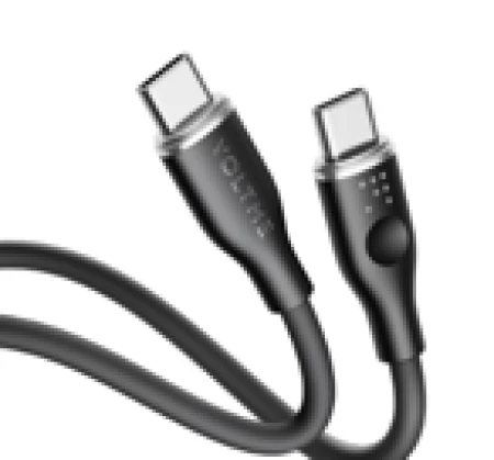 Voltme Powelink Moss Liquid Silicon Cable Type C to Type C 3A / 1M (60W) Black