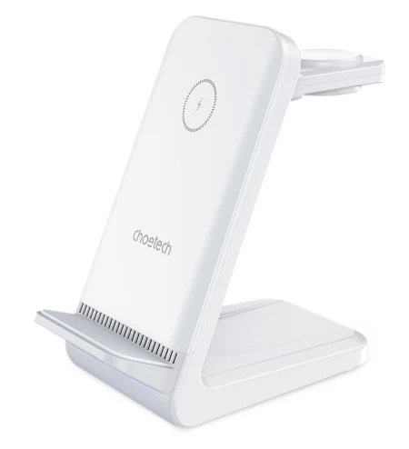 Choetech 3in1 wireless charging with removable iwatch charger holder (Compatible with both Apple and Samsung) black