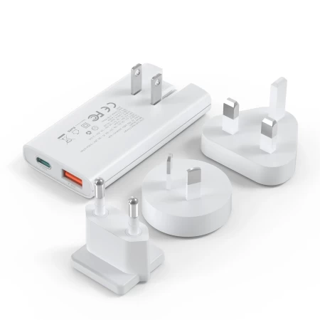 Choetech PD67W GAN Ultra thin A+C  wall charger black&White
