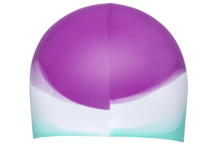 قبعة سباحة Lil'Color Wave (قبعة سباحة واحدة، 3 ألوان متنوعة) للأطفال من سن 3 سنوات فما فوق