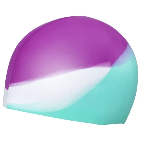 قبعة سباحة Lil'Color Wave (قبعة سباحة واحدة، 3 ألوان متنوعة) للأطفال من سن 3 سنوات فما فوق