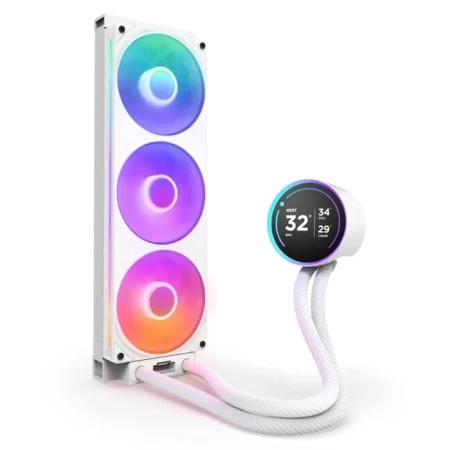 NZXT Kraken Elite 360mm WHITE  RGB 2024 Cooler With Controll