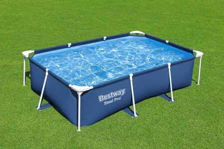 حمام سباحة BESTWAY مقاس 8 أقدام و 6 بوصات × 67 بوصة × 24 بوصة / 2.59 م × 1.70 م × 61 سم