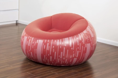 كرسي هوائيInflate-a-chair من بيست واي, ابعاده 1.12 متر × 1.12 متر × 66 سم (المحتويات: كرسي, رقعة اصلاح, 3 الوان متنوعة)