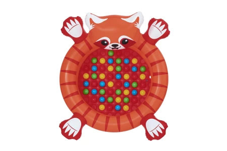 42 بوصة × 37 بوصة × 23 بوصة/1.07 متر × 94 سم × 58 سم حفرة كرات الباندا الحمراء المرحة (حفرة كرات واحدة، 50 كرة لعب، رقعة إصلاح) للأطفال من سن 2+